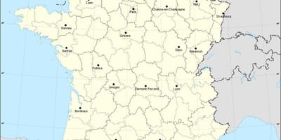 Карта на франција покажува Лил