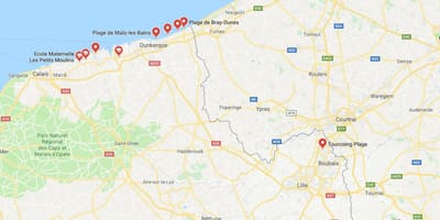 Карта на Лил плажа